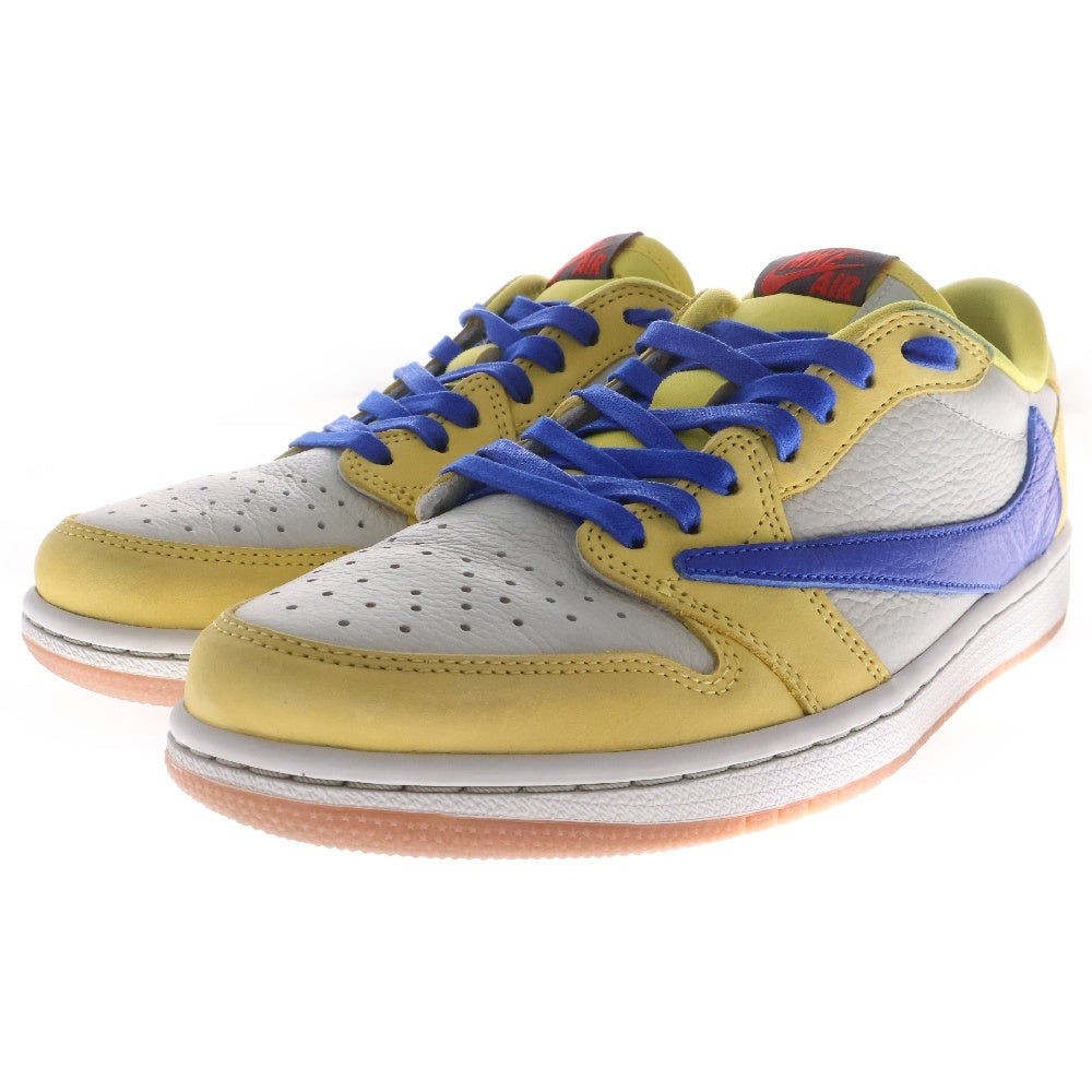 NIKE(ナイキ) WMNS ×TRAVIS SCOTT AIR JORDAN 1 RETRO LOW OG Canary トラヴィス スコット ウィメンズ エアジョーダン1 カナリー ローカットスニーカー DZ4137-700