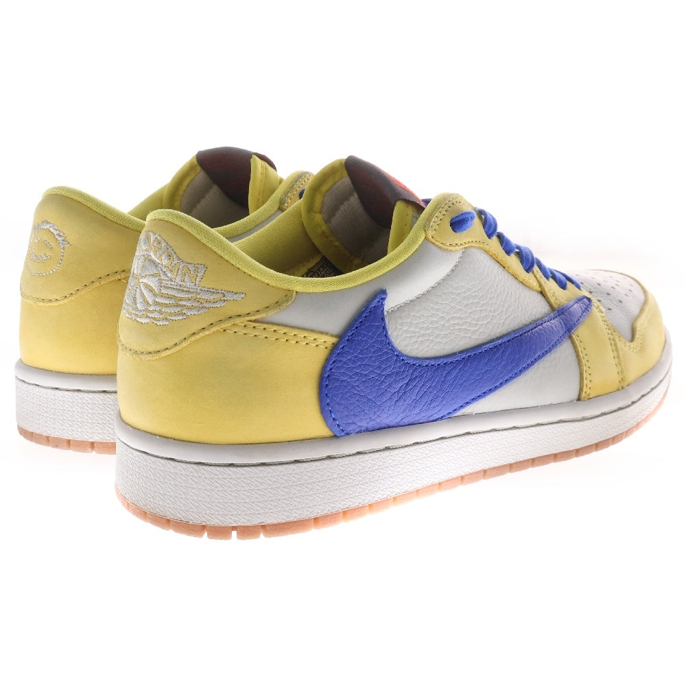 NIKE(ナイキ) WMNS ×TRAVIS SCOTT AIR JORDAN 1 RETRO LOW OG Canary トラヴィス スコット ウィメンズ エアジョーダン1 カナリー ローカットスニーカー DZ4137-700