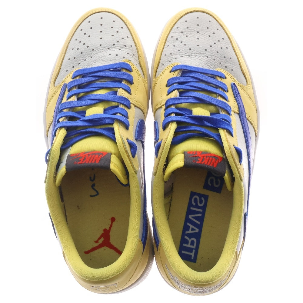 NIKE(ナイキ) WMNS ×TRAVIS SCOTT AIR JORDAN 1 RETRO LOW OG Canary トラヴィス スコット ウィメンズ エアジョーダン1 カナリー ローカットスニーカー DZ4137-700