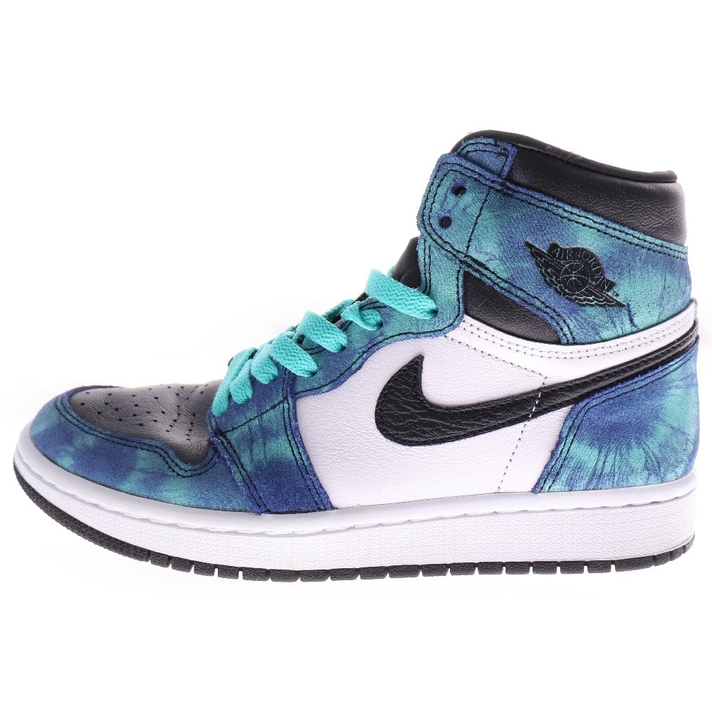 NIKE(ナイキ) WMNS AIR JORDAN 1 HIGH OG Tie-Dye ウィメンズ エアジョーダン1 タイダイ ハイカットスニーカー シューズ ブルー US7.5/24.5cm CD0461-100