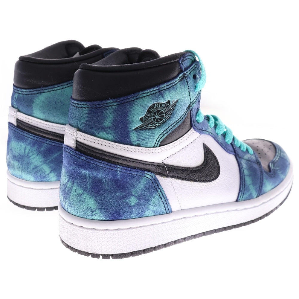 NIKE(ナイキ) WMNS AIR JORDAN 1 HIGH OG Tie-Dye ウィメンズ エアジョーダン1 タイダイ ハイカットスニーカー シューズ ブルー US7.5/24.5cm CD0461-100