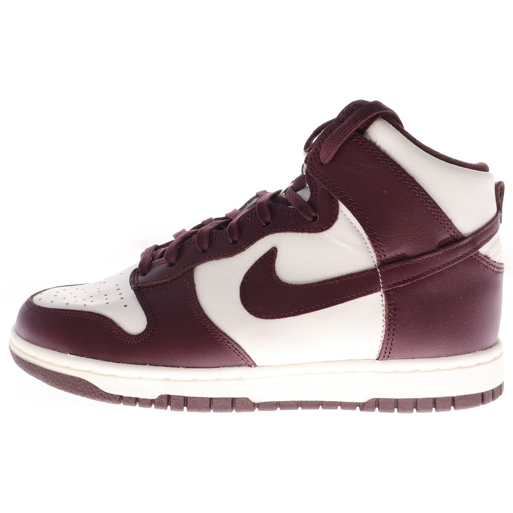 NIKE(ナイキ) WMNS DUNK HIGH Burgundy Crush ウィメンズ ダンクハイ バーガンディ/ホワイト US8/25cm DD1869-601