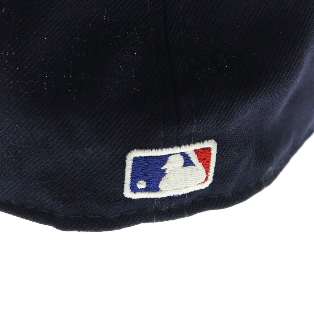 NEW ERA(ニューエラ) 59FIFTY ×FEAR OF GOD ESSENTIALS The Classic Collection フィアオブゴッド エッセンシャル ロゴ刺繍 ベースボールキャップ 帽子 ネイビー