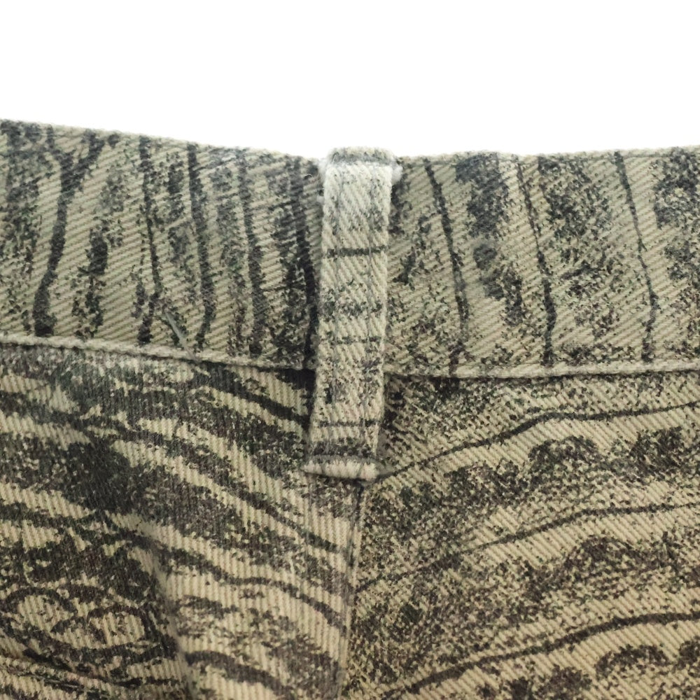 pelle pelle(ペレペレ) 00s Python Pattern Denim Pants パイソン柄 ジップフライ デニムパンツ グレー