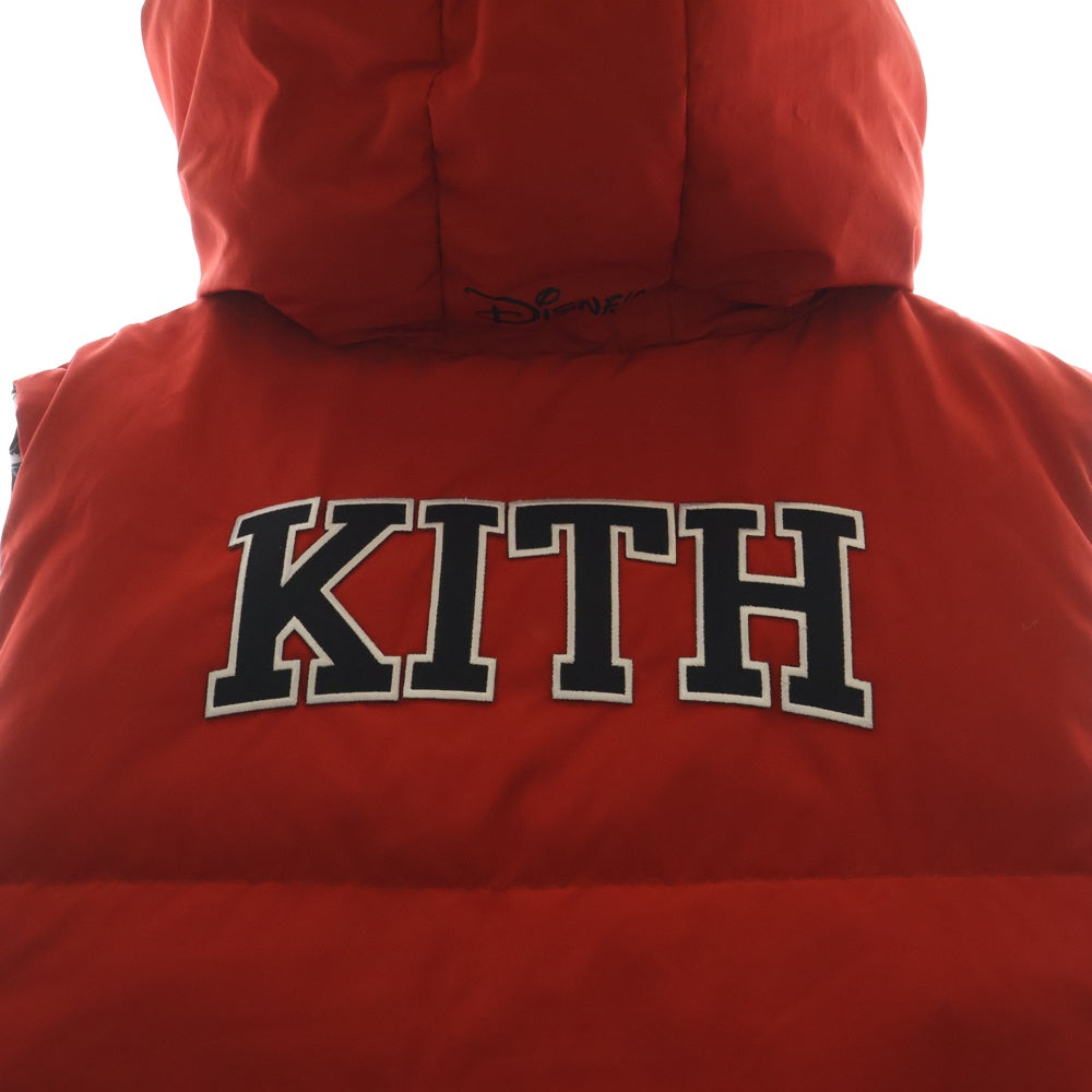 KITH(キス) 19AW ×Disney Bristol Down Puffer Vest ディズニー ブリストル 中綿ダウンベスト リバーシブル レッド/ブラック KH1216
