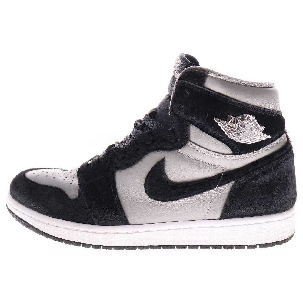NIKE(ナイキ) WMNS AIR JORDAN 1 RETRO HIGH OG Medium Grey ウィメンズ エアジョーダン レトロ ハイカットスニーカー グレー/ブラック US10/27.0cm DZ2523-001