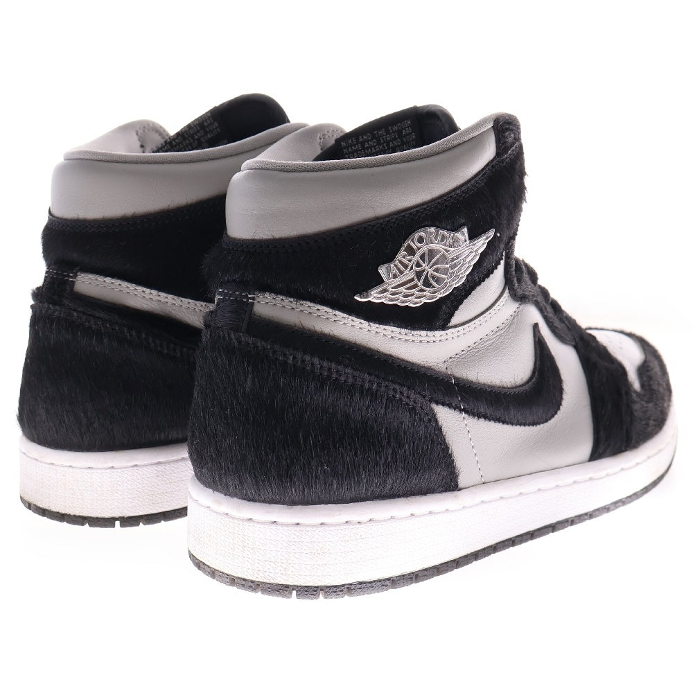 NIKE(ナイキ) WMNS AIR JORDAN 1 RETRO HIGH OG Medium Grey ウィメンズ エアジョーダン レトロ ハイカットスニーカー グレー/ブラック US10/27.0cm DZ2523-001