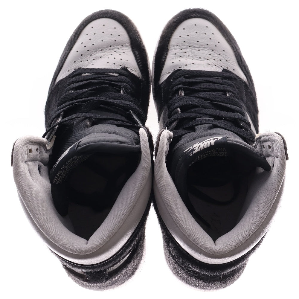 NIKE(ナイキ) WMNS AIR JORDAN 1 RETRO HIGH OG Medium Grey ウィメンズ エアジョーダン レトロ ハイカットスニーカー グレー/ブラック US10/27.0cm DZ2523-001