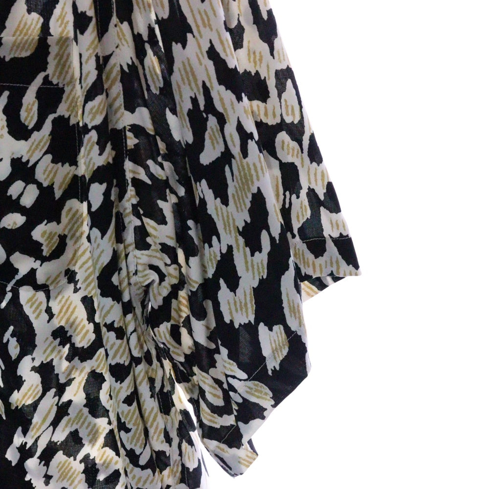 WACKO MARIA(ワコマリア) 24AW LEOPARD HAWAIIAN SHIRT S/S レオパード柄 ハワイアンシャツ 半袖シャツ ブラック/ホワイト