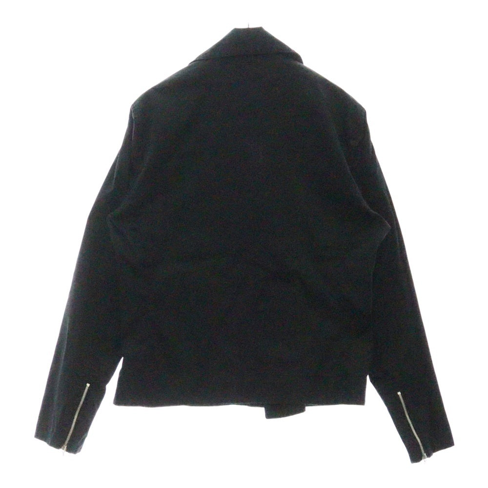 BEAMS(ビームス) フロントポケット アシンメトリージップアップ コットン 長袖シャツ ロングスリーブ ブラック 4211-0206-856