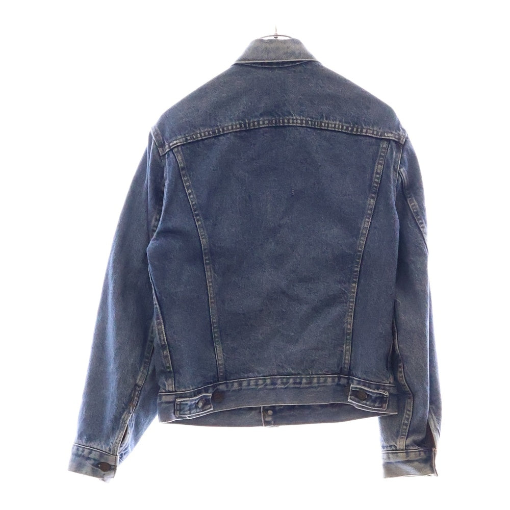 Levi's(リーバイス) 80~90S VINTAGE 70411-0816 ボタン裏327 38 バッファローチェック フランネルライナー 4th トラッカージャケット インディゴ/レッド