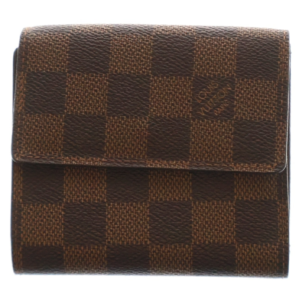 LOUIS VUITTON(ルイヴィトン) ダミエ ポルトフォイユ エリーズ 3つ折り財布 PVC ブラウン N61654