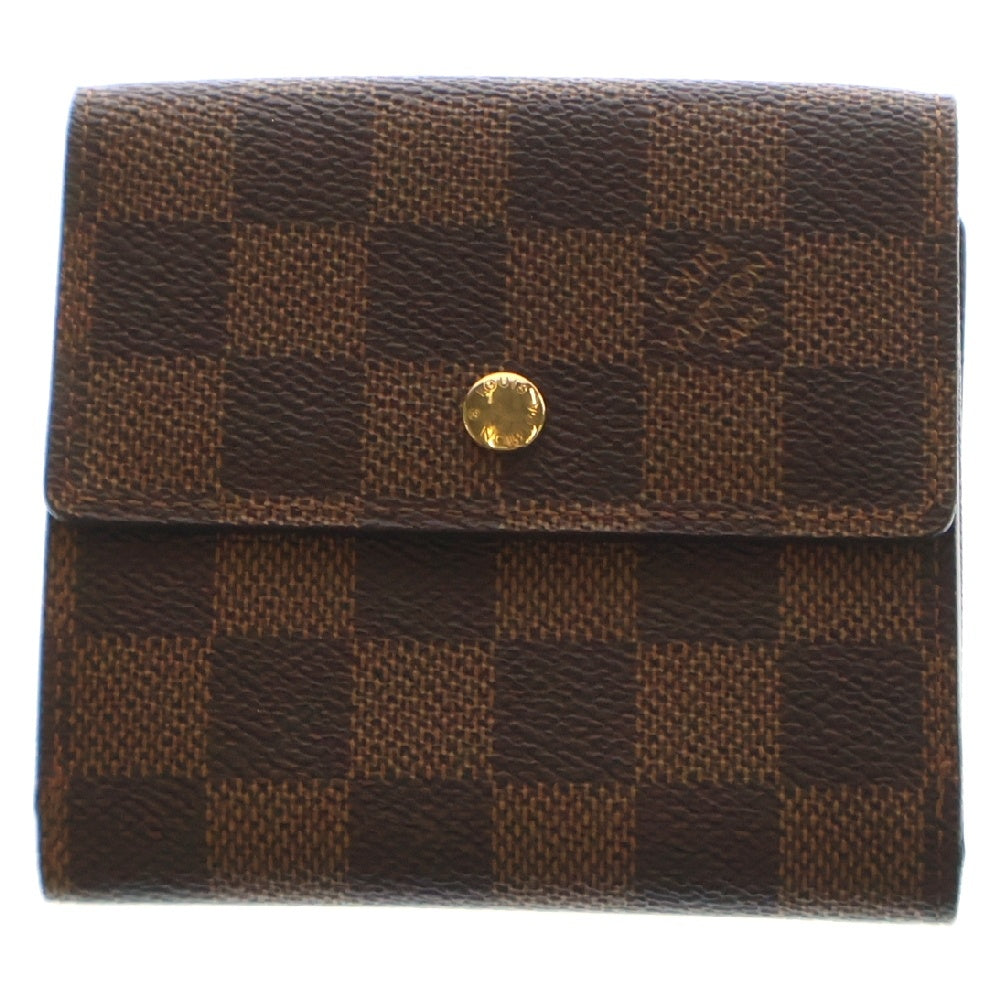 LOUIS VUITTON(ルイヴィトン) ダミエ ポルトフォイユ エリーズ 3つ折り財布 PVC ブラウン N61654