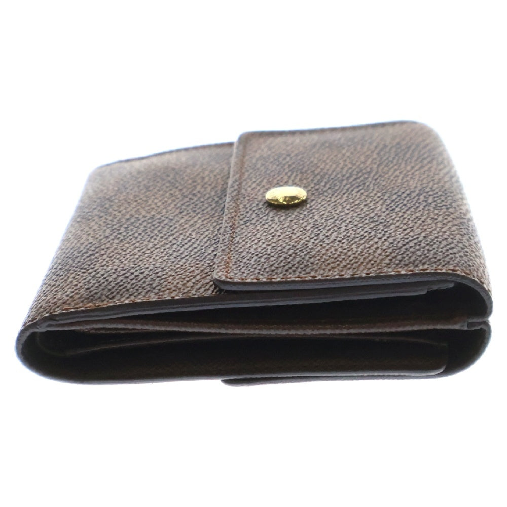 LOUIS VUITTON(ルイヴィトン) ダミエ ポルトフォイユ エリーズ 3つ折り財布 PVC ブラウン N61654