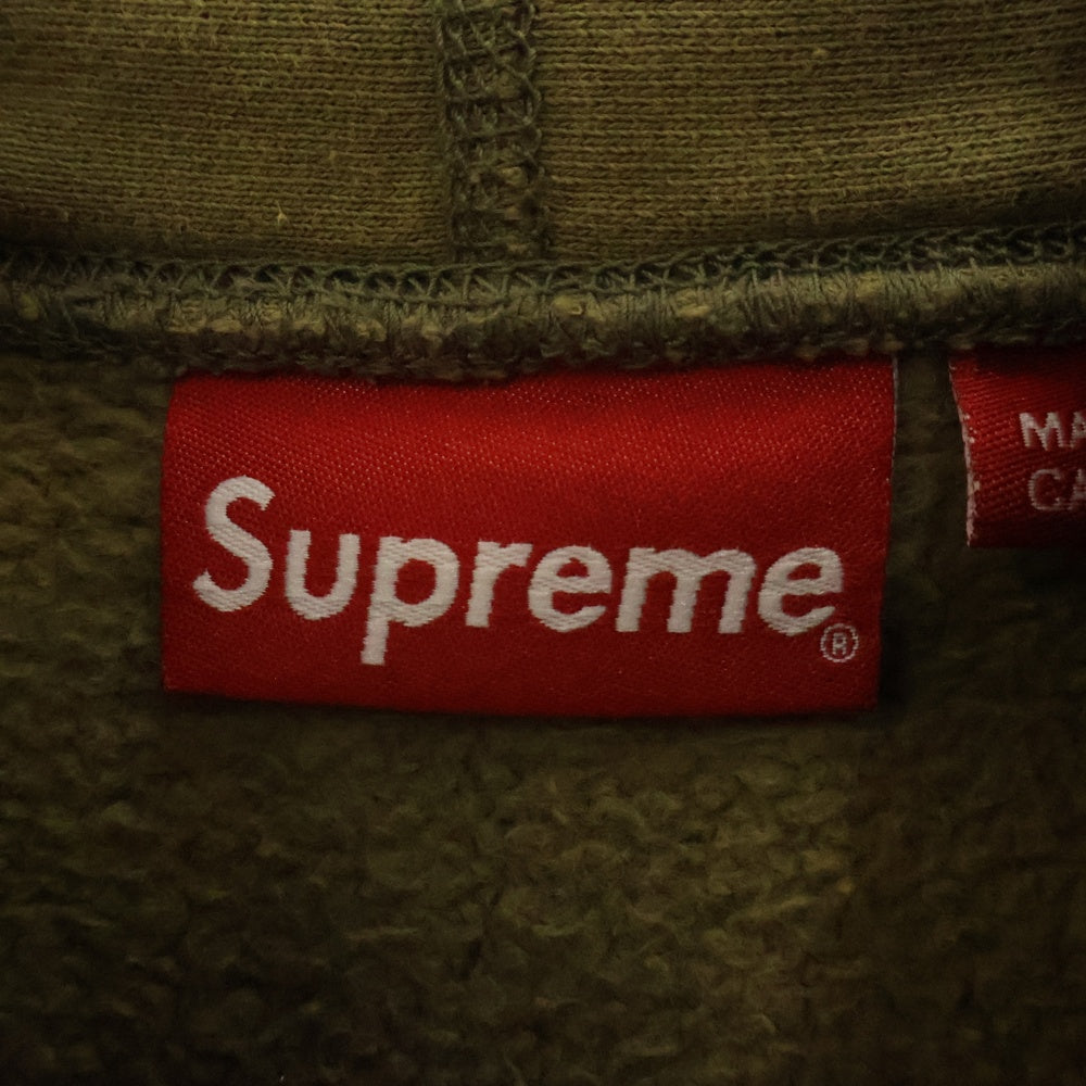 SUPREME(シュプリーム) 20AW Cross Box Logo Hooded Sweatshirt クロスボックスロゴ フーデッドスウェット プルオーバーパーカー カーキ