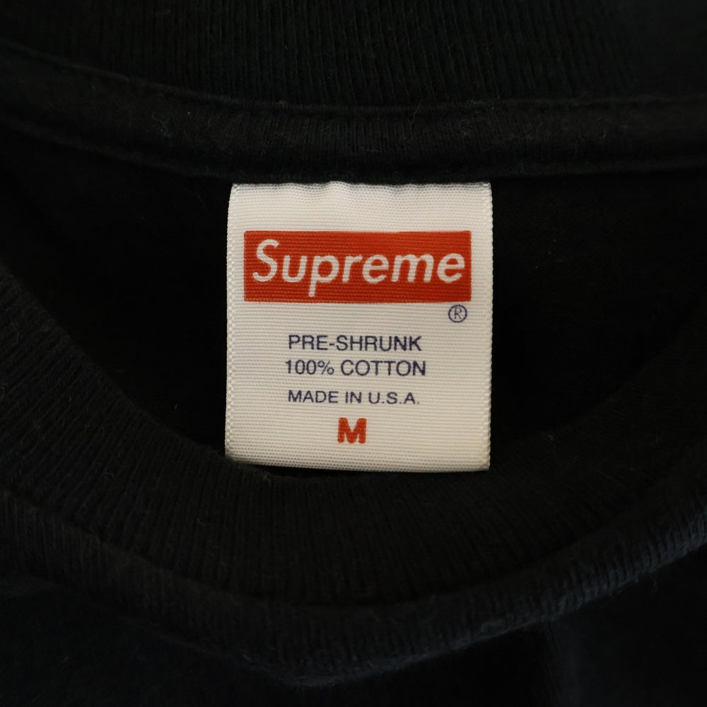 SUPREME(シュプリーム) 17AW Crash Tee クラッシュ バックロゴプリント 半袖Tシャツ カットソー ブラック