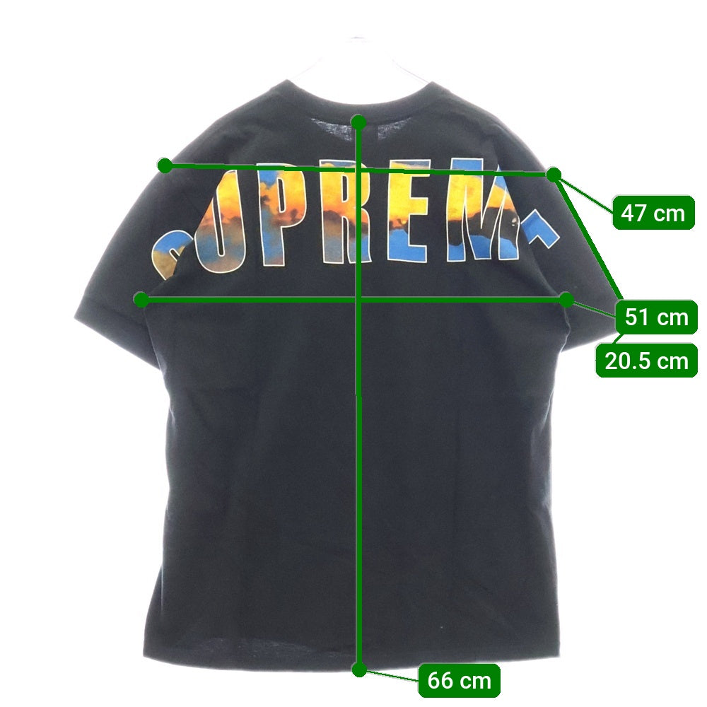 SUPREME(シュプリーム) 17AW Crash Tee クラッシュ バックロゴプリント 半袖Tシャツ カットソー ブラック