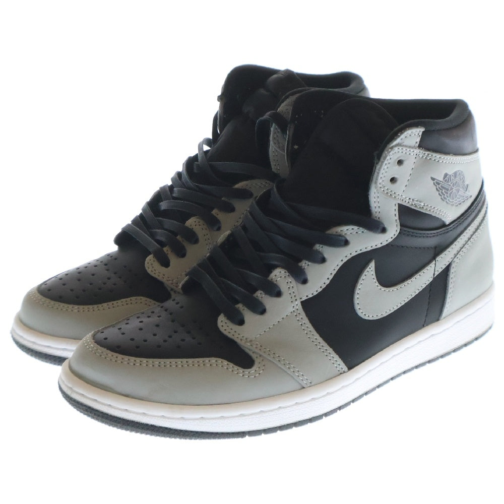 NIKE(ナイキ) AIR JORDAN 1 RETRO HIGH OG SHADOW 2.0 エアジョーダン シャドウ ハイカットスニーカー グレー/ブラック US8/26cm