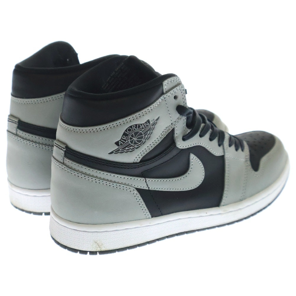 NIKE(ナイキ) AIR JORDAN 1 RETRO HIGH OG SHADOW 2.0 エアジョーダン シャドウ ハイカットスニーカー グレー/ブラック US8/26cm