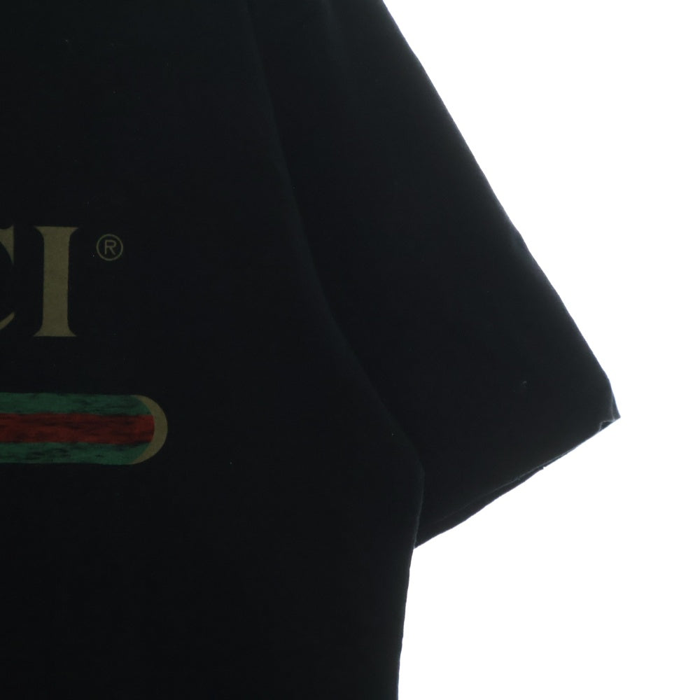 GUCCI(グッチ) オーバーサイズ ロゴ コットン Tシャツ 半袖カットソー 457095