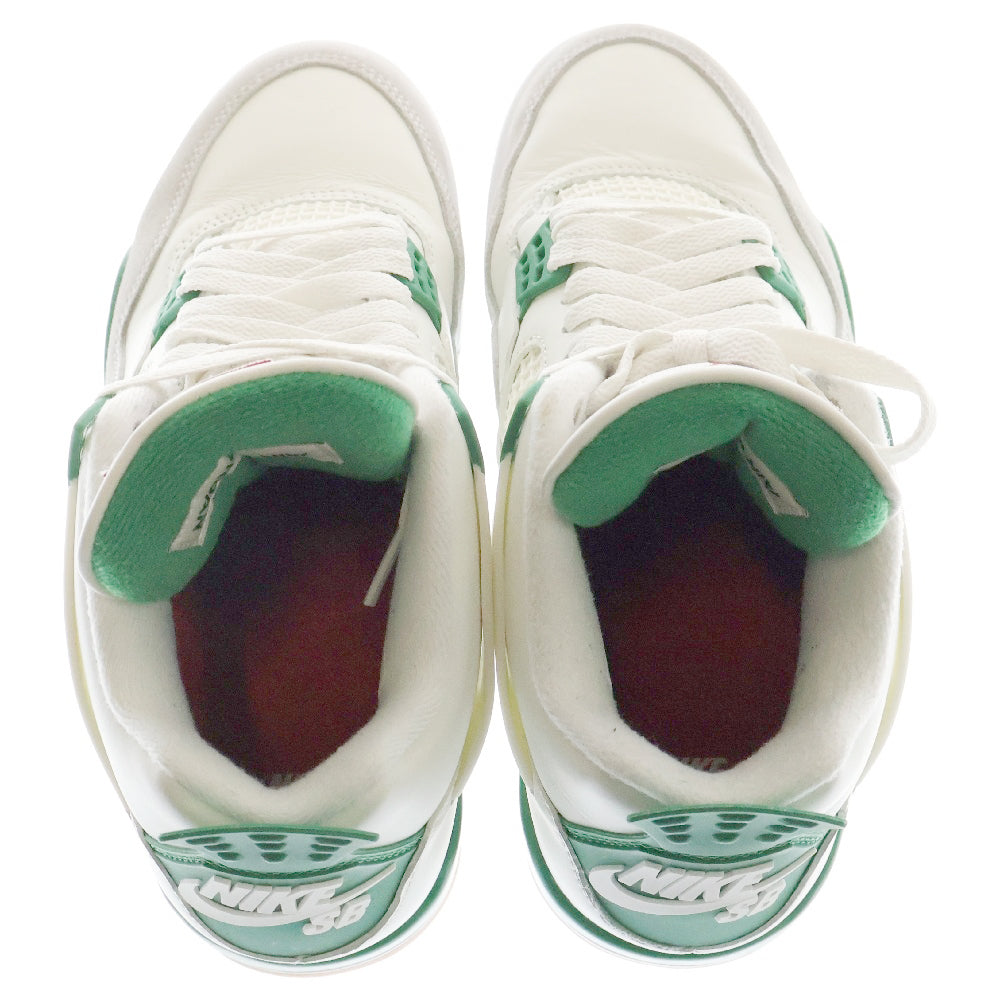 NIKE SB(ナイキエスビー) AIR JORDAN 4 RETRO SP Pine Green エア ジョーダン 4 レトロ SP パイングリーン ハイカットスニーカー US6.5/24.5cm ホワイト/グリーン DR5415-103