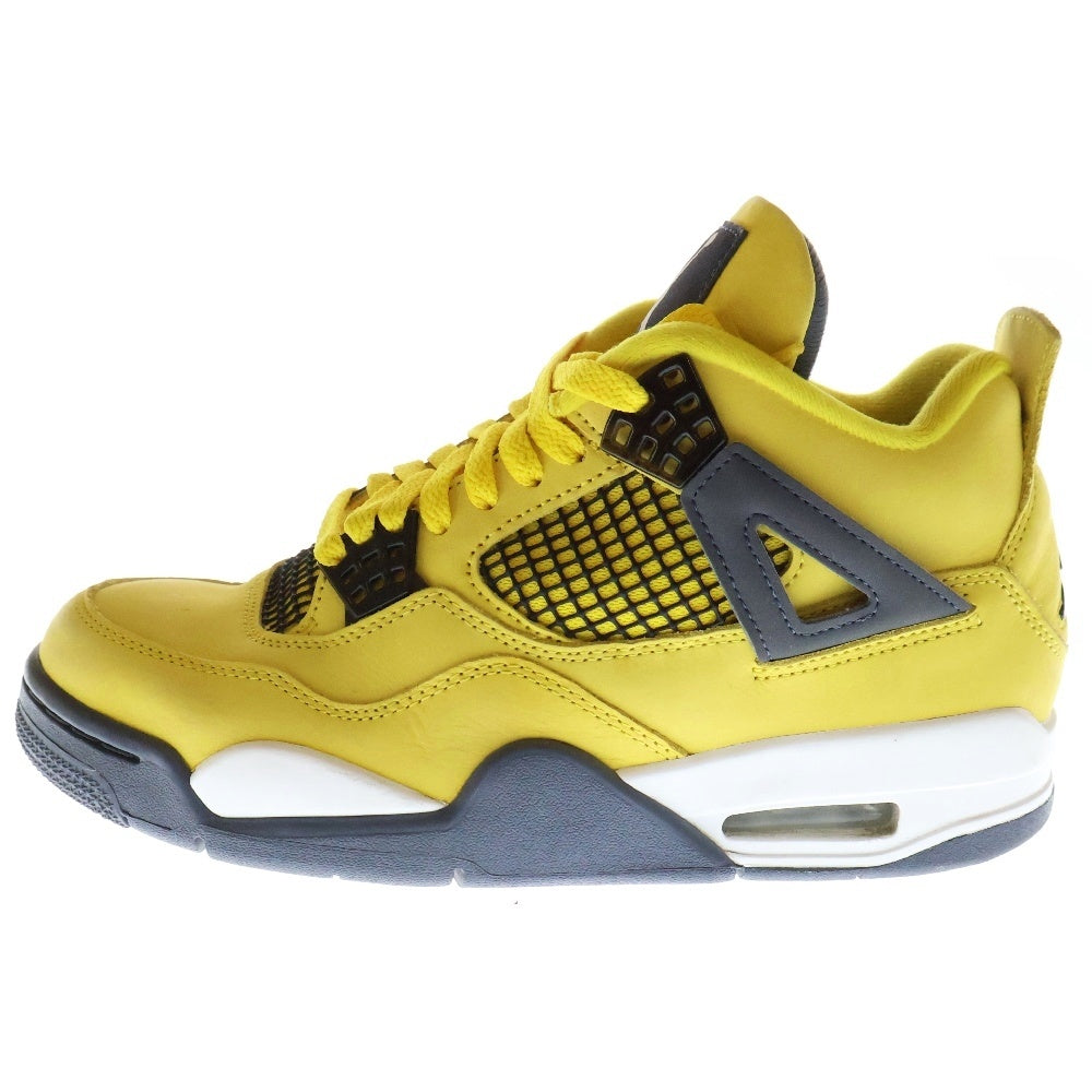 NIKE(ナイキ) AIR JORDAN 4 RETRO TOUR YELLOW エアジョーダン レトロ ハイカットスニーカー シューズ ツアー イエロー US7/25cm CT8527-700