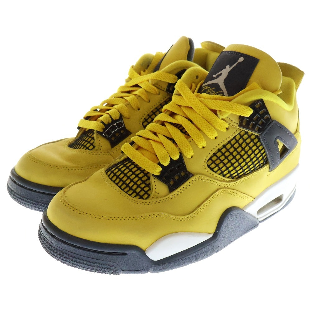 NIKE(ナイキ) AIR JORDAN 4 RETRO TOUR YELLOW エアジョーダン レトロ ハイカットスニーカー シューズ ツアー イエロー US7/25cm CT8527-700