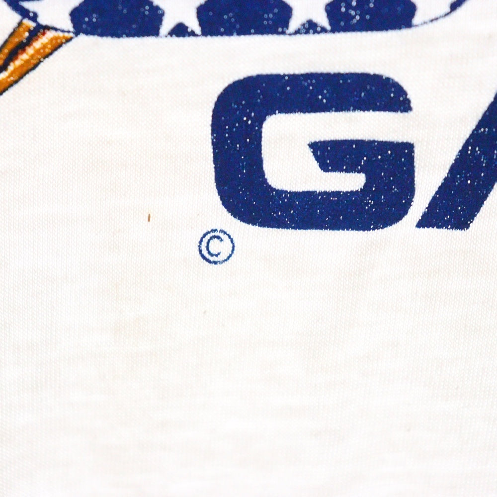 VINTAGE(ヴィンテージ) 80S SCREEN STARS GAMES スクリーンスターズ グラフィックプリント クルーネック コットン 半袖Tシャツ カットソー ホワイト