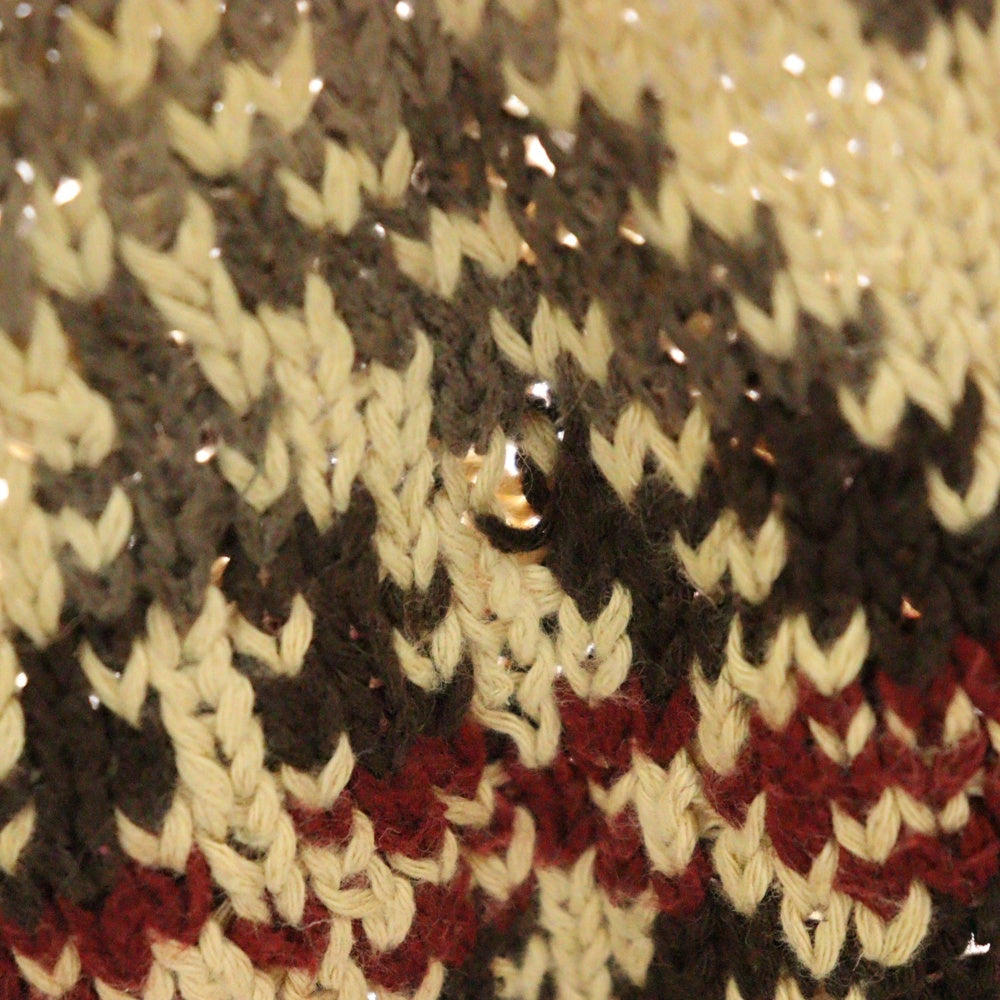 POLO RALPH LAUREN(ポロラルフローレン) 90S RL95 Patchwork Knit 両面パッチワーク柄 ケーブルニットセーター マルチ