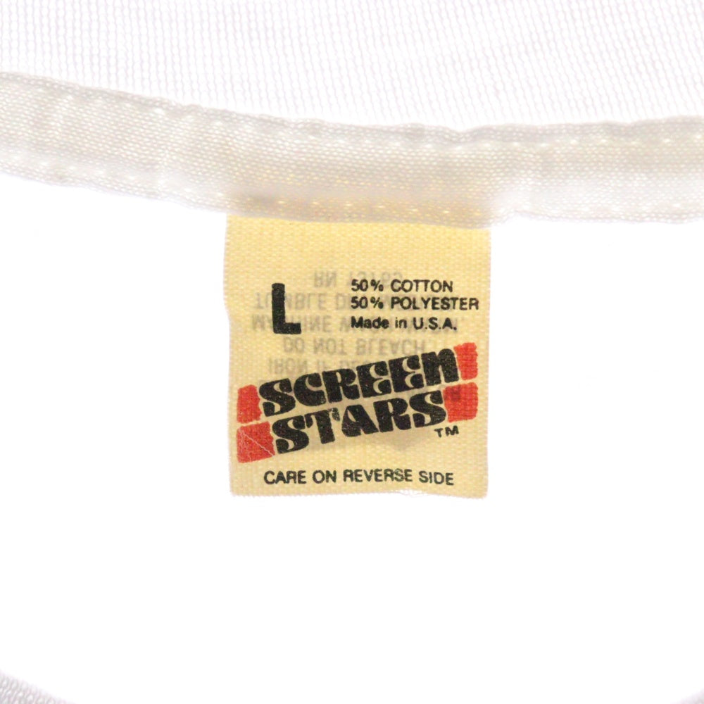 VINTAGE(ヴィンテージ) 80S SCREEN STARS GAMES スクリーンスターズ グラフィックプリント クルーネック コットン 半袖Tシャツ カットソー ホワイト