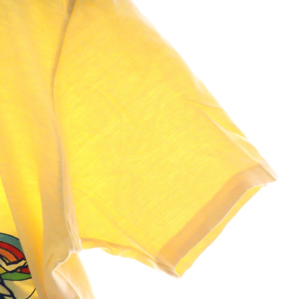 VINTAGE(ヴィンテージ) 80S Crazy Shirts 1983 フェスティバルランニング クルーネック コットン 半袖Tシャツ カットソー イエロー