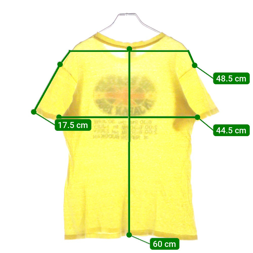 VINTAGE(ヴィンテージ) 80S 1966 THE BEATLES NIPPON BUDOUKAN TEE ザビートルズ 武道館 半袖Tシャツ カットソー イエロー