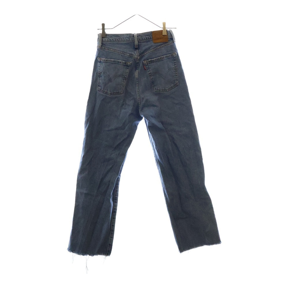 Levi's premium(リーバイスプレミアム) ボタンフライ クラッシュ加工 カットオフ デニムパンツ インディゴ 72693-0000