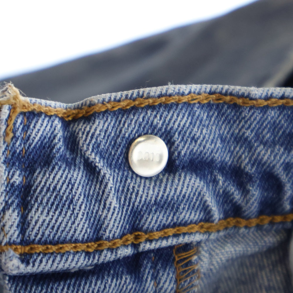 Levi's premium(リーバイスプレミアム) ボタンフライ クラッシュ加工 カットオフ デニムパンツ インディゴ 72693-0000