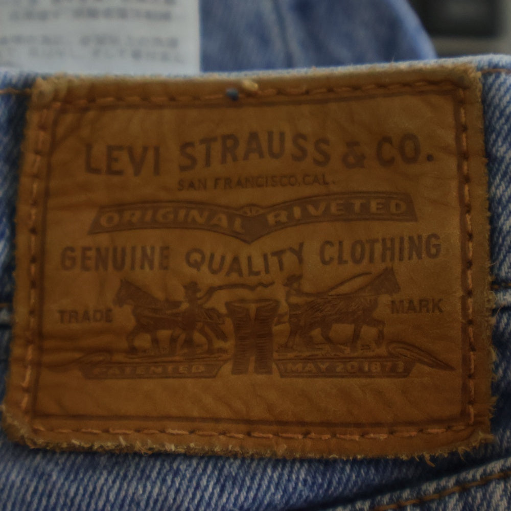 Levi's premium(リーバイスプレミアム) ボタンフライ クラッシュ加工 カットオフ デニムパンツ インディゴ 72693-0000