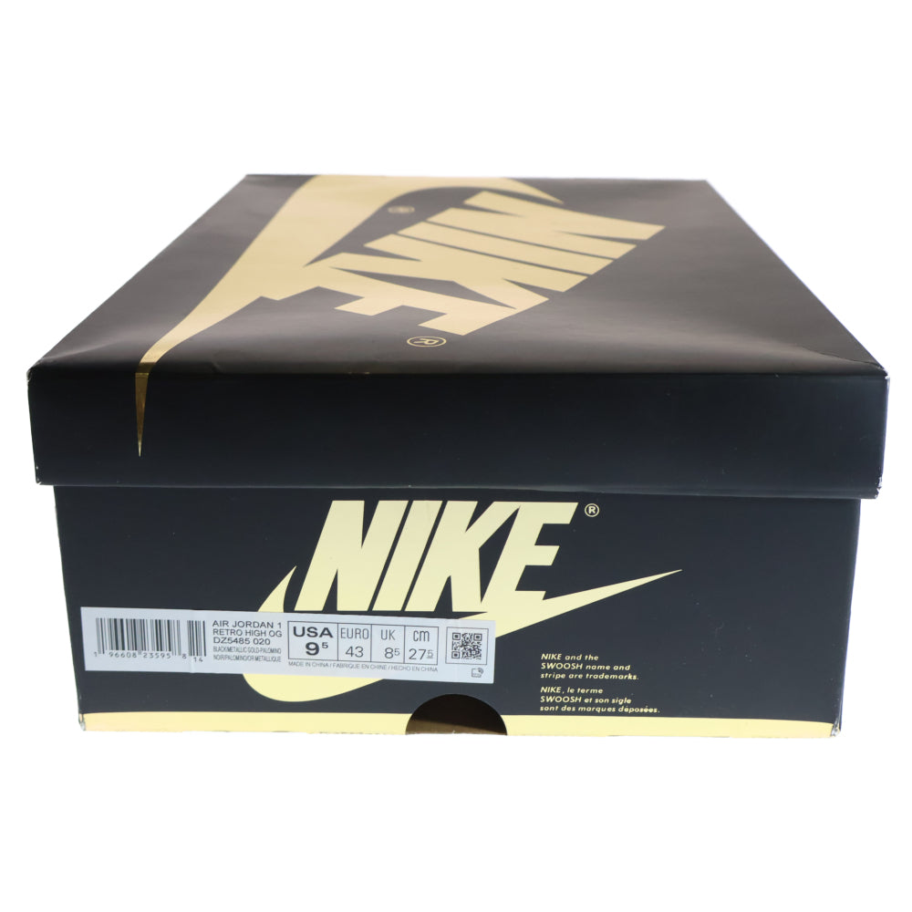 NIKE(ナイキ) AIR JORDAN1 RETRO HIGH OG Palomino エアジョーダン1 レトロ パロミノ ハイカットスニーカー ブラウン/ブラック US9.5/27.5cm DZ5485-020