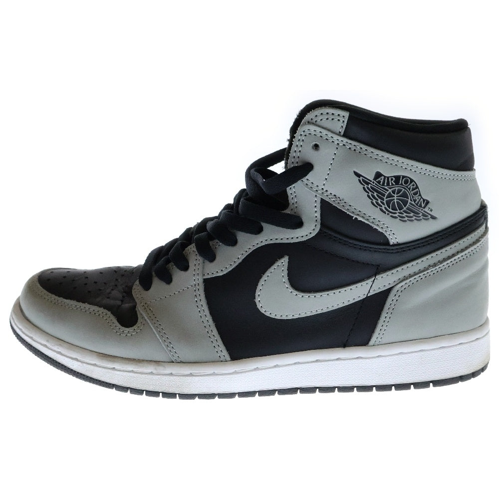 NIKE(ナイキ) AIR JORDAN 1 HIGH OG SHADOW 2.0 エアジョーダン1 シャドー2.0 ハイカットスニーカー ブラック/グレー US10/28.0cm 555088-035