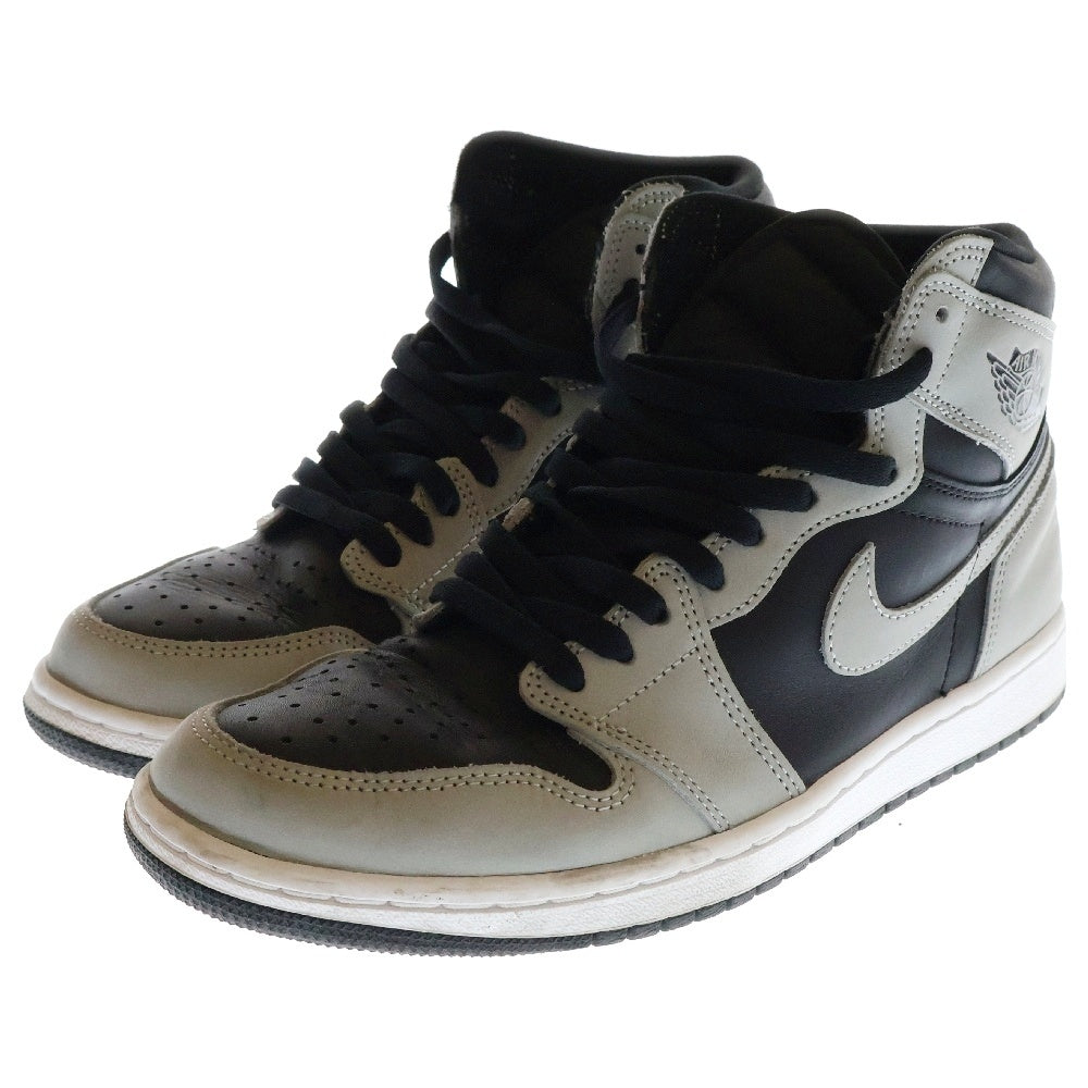 NIKE(ナイキ) AIR JORDAN 1 HIGH OG SHADOW 2.0 エアジョーダン1 シャドー2.0 ハイカットスニーカー ブラック/グレー US10/28.0cm 555088-035