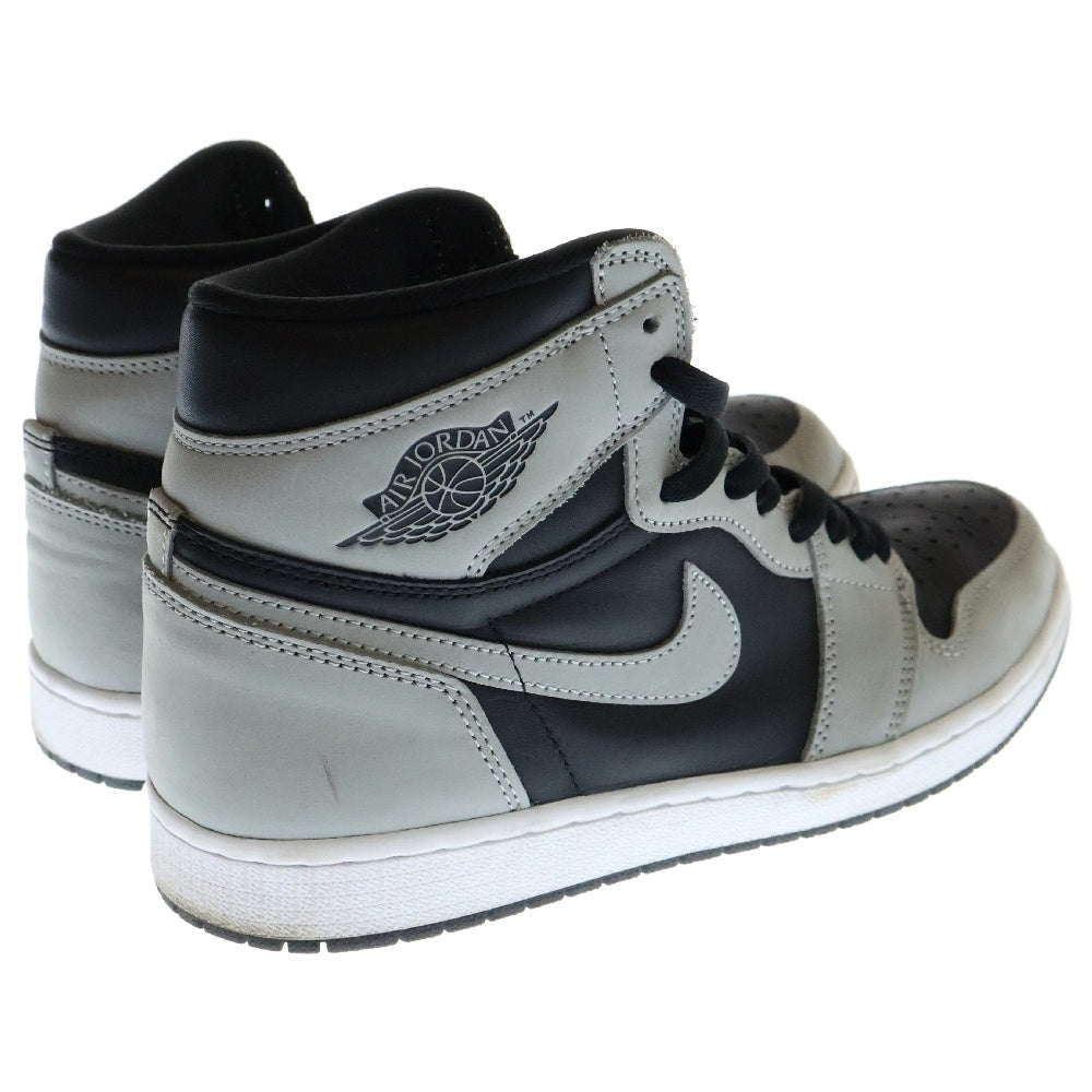 NIKE(ナイキ) AIR JORDAN 1 HIGH OG SHADOW 2.0 エアジョーダン1 シャドー2.0 ハイカットスニーカー ブラック/グレー US10/28.0cm 555088-035