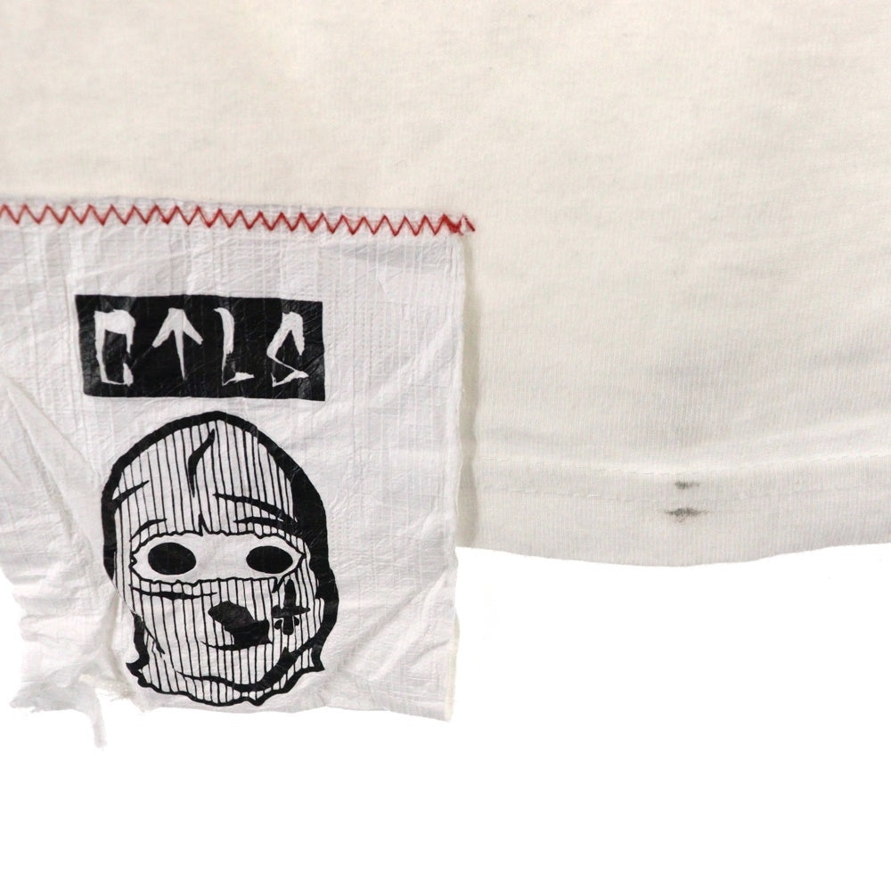 cvtvlist(カタリスト) 23AW Drunk aloha tee ロゴプリント クルーネック コットン 半袖Tシャツ カットソー ホワイト 2201060305