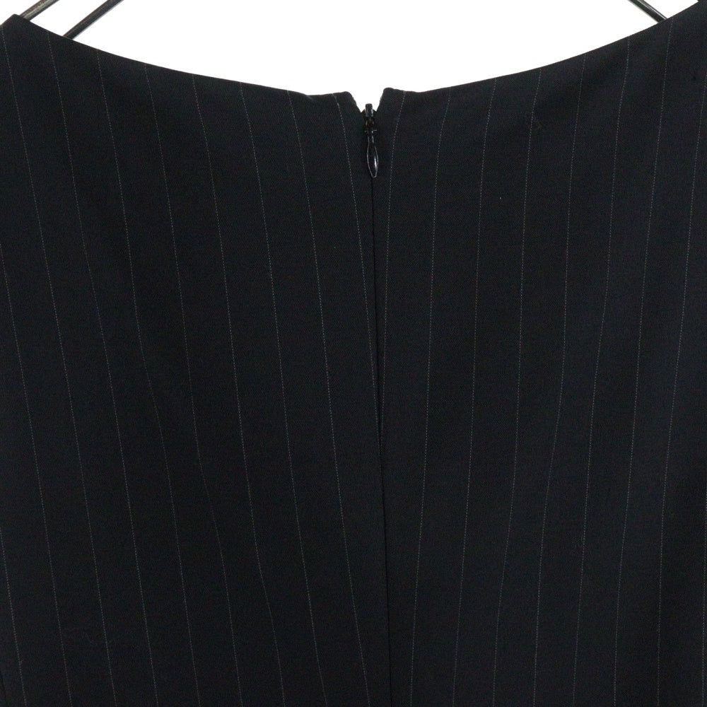 NO BRAND(ノーブランド) UNTITLED ON CLOSET ストライプ柄 ドレス ワンピース ブラック レディース