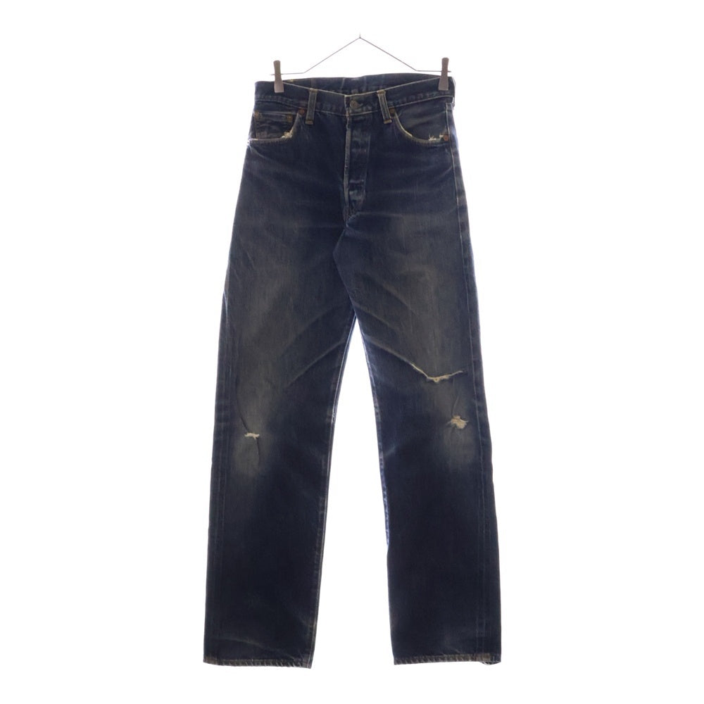 Levi's(リーバイス) 90S 501XX 復刻 ボタン裏555 バレンシア工場 USA製 BIGE ボタンフライ ストレートデニムパンツ インディゴ