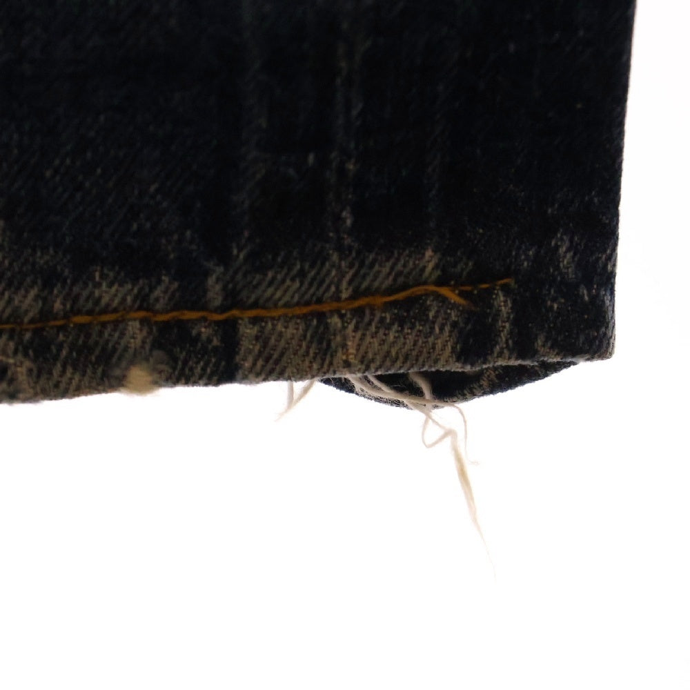 Levi's(リーバイス) 90S 501XX 復刻 ボタン裏555 バレンシア工場 USA製 BIGE ボタンフライ ストレートデニムパンツ インディゴ