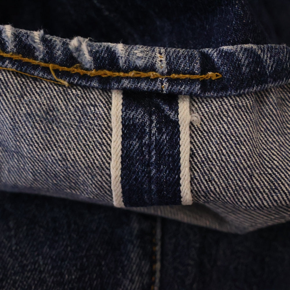Levi's(リーバイス) 90S 501XX 復刻 ボタン裏555 バレンシア工場 USA製 BIGE ボタンフライ ストレートデニムパンツ インディゴ