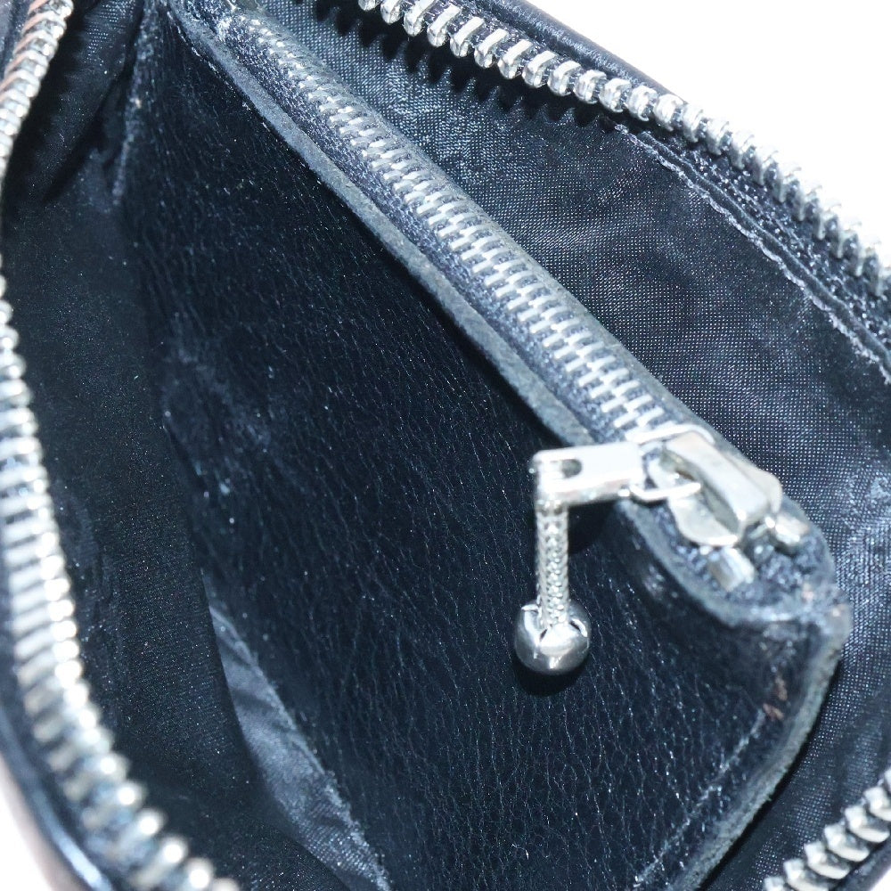 CHROME HEARTS(クロムハーツ) TINY ZIP タイニージップ クロスパッチ付き ダガージップ レザー ロングウォレット 財布 ブラック
