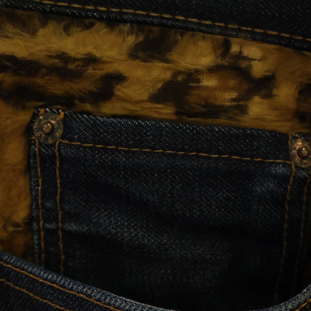 SUPREME(シュプリーム) 12AW ×Levi's 505 Jeans Leopard リーバイス レオパードポケット ジップフライ デニムパンツ インディゴ