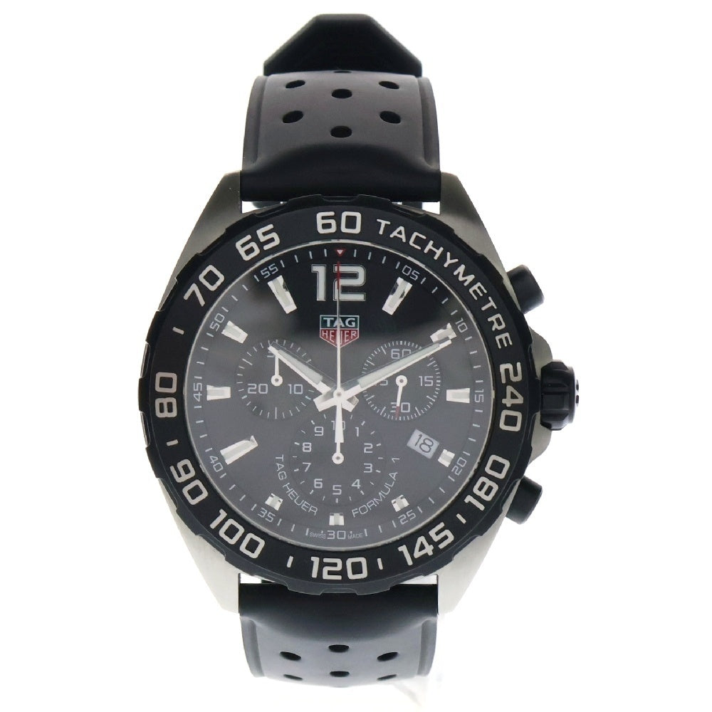 TAG HEUER(タグホイヤー) Formula 1 Chronograph フォーミュラ1 クロノグラフ ブラック文字盤 クォーツ シルバー/ブラック CAZ1010.FT8024