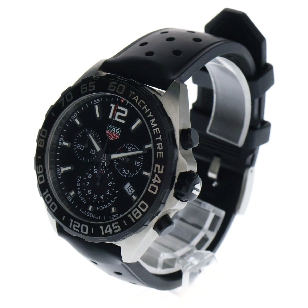 TAG HEUER(タグホイヤー) Formula 1 Chronograph フォーミュラ1 クロノグラフ ブラック文字盤 クォーツ シルバー/ブラック CAZ1010.FT8024