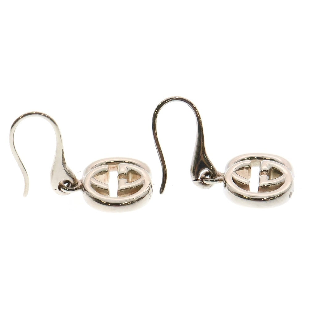 GUCCI(グッチ) インターロッキングG ドロップ ピアス シルバーブリット シルバー
