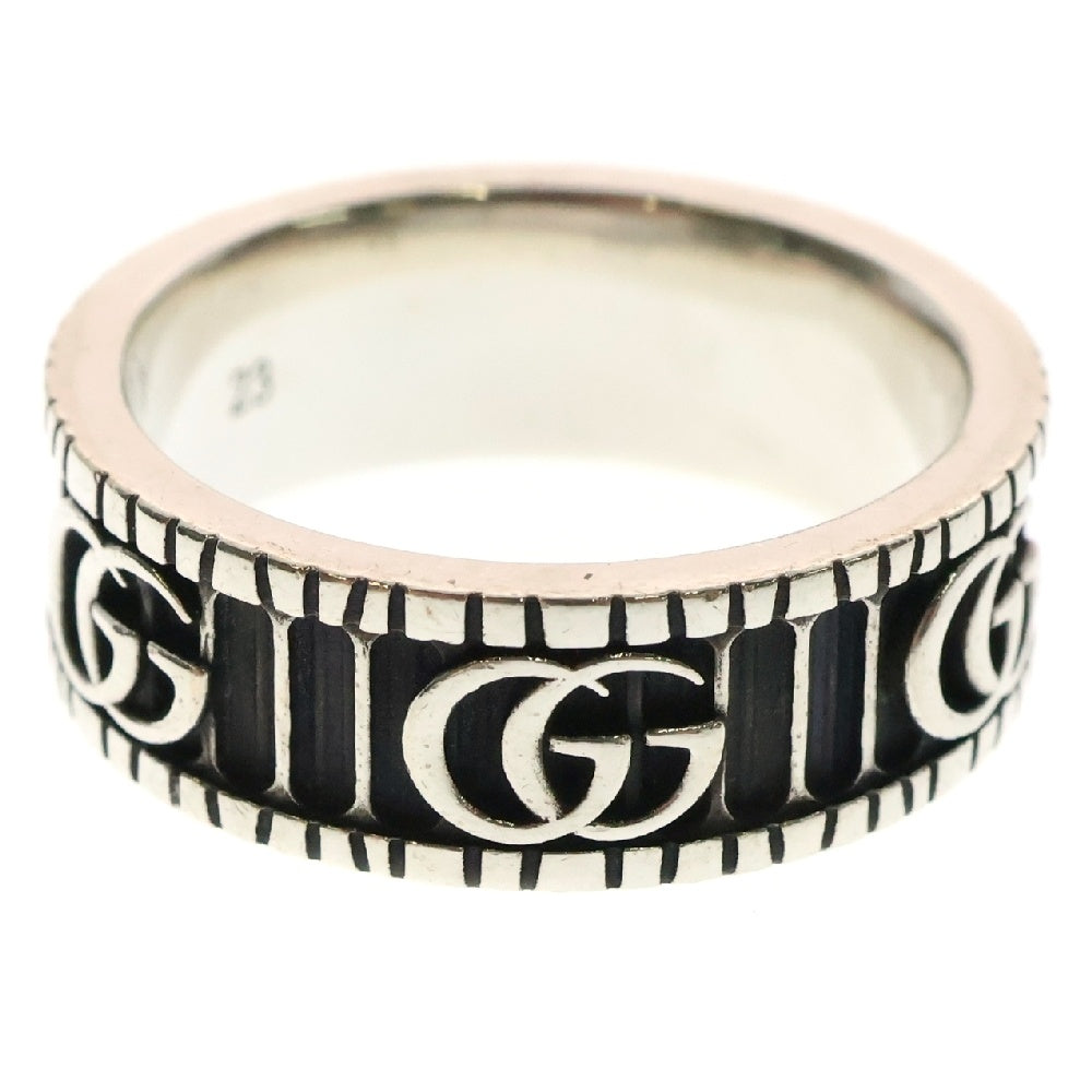 GUCCI(グッチ) GGマーモント ダブルG ワイド リング シルバー 551899